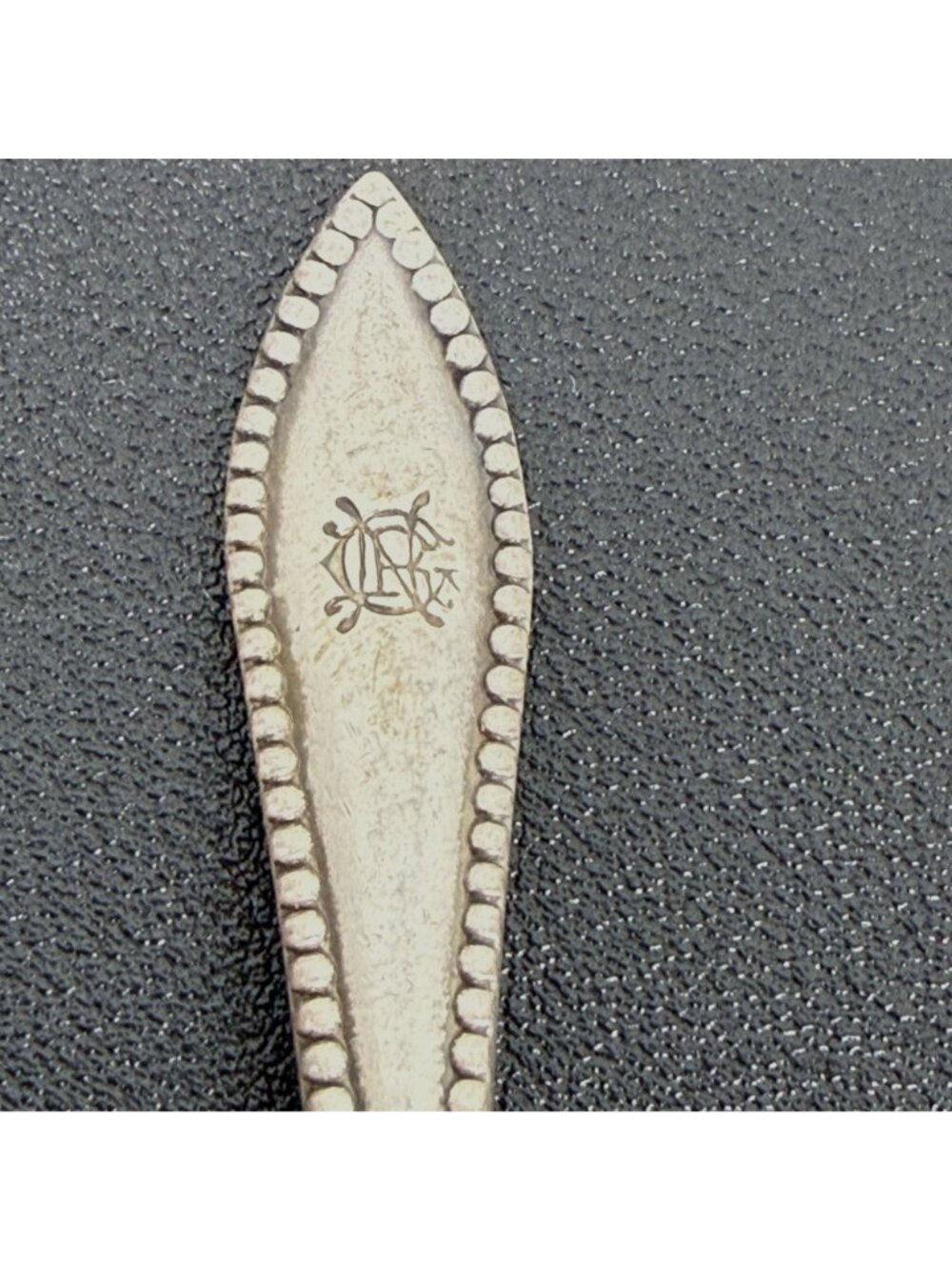 Vintage Sterling Silver Demitasse Spoon 4-1/2" Monogramed - Picture 2 of 7